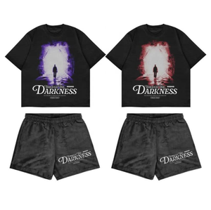 2024 ropa deportiva para hombre, camiseta de manga corta estilo callejero, camiseta sin mangas, pantalones cortos de secado rápido, transpirable, respetuoso con el medio ambiente - Product Image 2