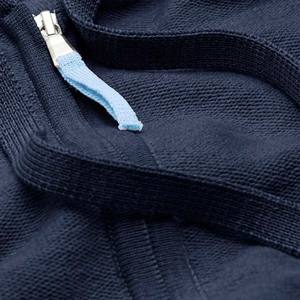 Loose Fit Unisex Active Soft y transpirable Zip Front Hoodie con capucha Solid With Drawstrings Hoodie - Product Image 3