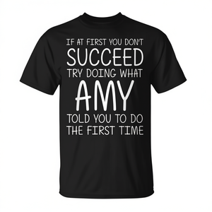 Camiseta personalizada con nombre de Amy, regalo de cumpleaños y Navidad para ella - Product Image 2