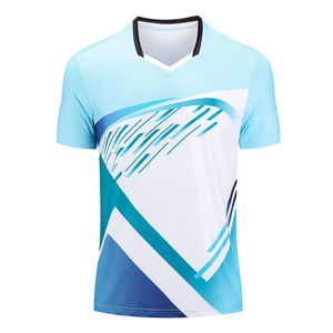 เสื้อยืดแบดมินตันและเทนนิสสำหรับทั้งชายและหญิงเสื้อยืดเทนนิสสำหรับเล่นกอล์ฟ100% โปโลผ้าฝ้ายด้านหน้าติดโลโก้กางเกงขาสั้นเสื้อเจอร์ซีย์ด้านหน้าหนุ่ม - Product Image 3