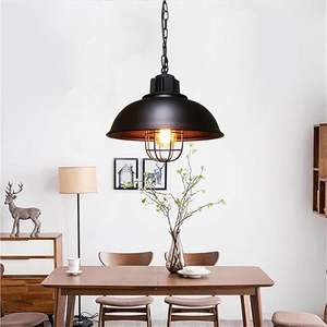 Lampadario a Sospensione SIMIG Vintage Industriale Rustico di Design Creativo in Ferro Nero <span class=keywords><strong>per</strong></span> <span class=keywords><strong>Cucina</strong></span>, Bar e Ristorante - Product Image 2
