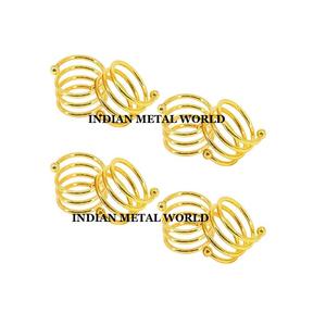 Ensemble de 4 ronds de serviette en fer pur de taille personnalisée au prix le plus bas - Product Image 5