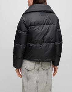 Chaqueta Acolchada de Invierno para Mujer, Impermeable, con Estampado, Relleno de Algodón, Exterior de Nailon, Manga Larga, Personalizable OEM - Product Image 5