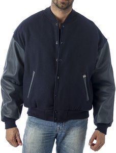 Vestes universitaires de haute qualité brodées vestes universitaires pour hommes vestes de baseball Letterman en cuir - Product Image 3