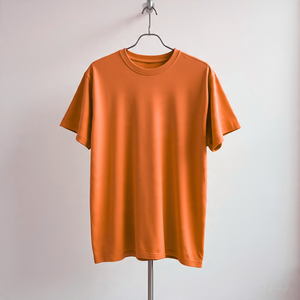 T-shirt en coton vert pour homme, manches courtes, col rond, coupe classique, couleur unie, tissu jersey respirant - Product Image 2
