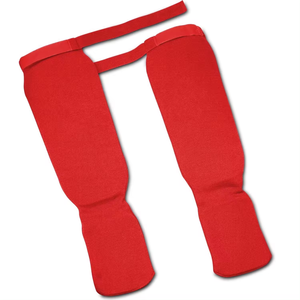 Muay Thai personnalisé cou-de-pied rembourré élastique formation Sparring protège-tibias de boxe jambières Arts martiaux Kickboxing protège-tibias - Product Image 2