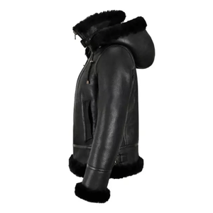 Women's Top Notch <b>Sheepskin</b> Leather Zip Up Biker <b>Jacket</b> Mandarin Collar Ladies Outdoor Fashion <b>Jacket</b> - Product Image 6