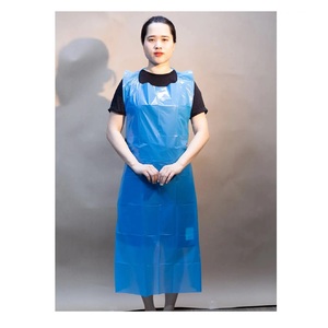 Bavoirs en plastique OEM Vêtements de pluie en LDPE de haute qualité pour une seule personne Bavoirs universels en PE pour adultes du Vietnam - Product Image 1