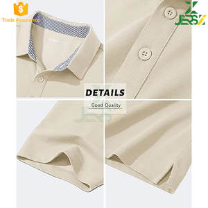 เสื้อกอล์ฟผ้าโพลีเอสเตอร์สำหรับผู้ชายเสื้อโปโลผ้าแห้งแบบซับเหงื่อสำหรับใส่วิ่งกอล์ฟ - Product Image 6