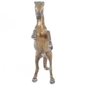 Cheval Antique en laiton indien fait à la main avec jambes surélevées, sculpture, Statue, décoration de la maison, articles cadeaux 12x21 cm SNS-1477 - Product Image 4