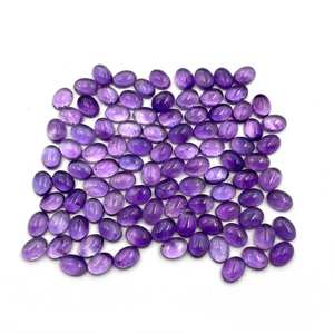 Améthyste Pierre précieuse de qualité Cabochons naturels polis à la main Prix de gros Fournitures de bijoux en pierres précieuses faites à la main - Product Image 1