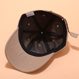 Gorra de béisbol de algodón con ala curvada de 5 paneles de alta calidad, bordado 3D, patrón de puntos, sombrero de papá, estilo callejero, logotipo de soplo estructurado personalizado - Product Image 4