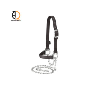 Licol professionnel rembourré en cuir et nylon pour cheval, réglable, avec selle western robuste, haute qualité - Product Image 4