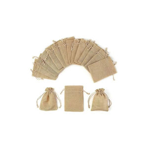 printed jute promotional <b>bags</b> bulk wholesale supplier factory direct export oem for shop branding - Product Image 6