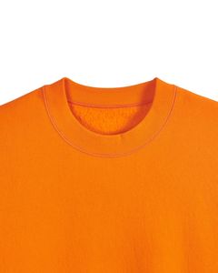 Sudadera de Forro Polar Naranja Brillante para Mujer, Cuello Redondo, Manga Larga, Algodón Suave, Informal, Cálida para Invierno, Diseño Personalizado OEM - Product Image 5