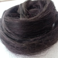 Fibres de céramique et de sisal teintes naturellement, 6 cm de long, écologiques, faites à la main pour extensions de cheveux à tresser et à revente