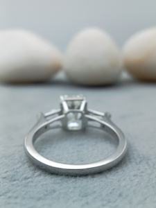 Luxury Women's 10K 18K Gold Classic Trendy Hip Hop Ring Emerald Cut Natural Diamond for Certified Wedding Party Anniversary - Product Image 4