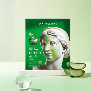 Mascarilla Facial de Aloe Vera Vegana Mary&May (30g x4) – Cuidado de la Piel Coreano Australia - Product Image 2