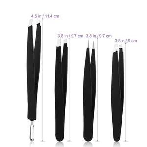 Pince à sourcils en acier inoxydable Pince à épiler professionnelle Bonne qualité Top Design Qualité supérieure Fabriqué au Pakistan - Product Image 4