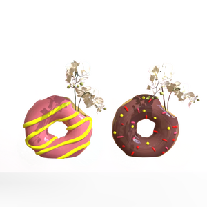 Recién llegado, florero de cerámica de Donut, lindos y coloridos rociadores, glaseado, maceta de Donut esmerilado - Product Image 6