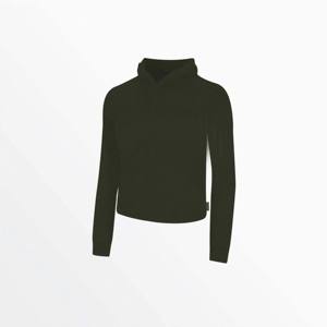 Sudadera Corta de Sherpa Premium para Mujer - Sudadera con Estampado Personalizado - Moda Invernal Cómoda y Acogedora - Product Image 1
