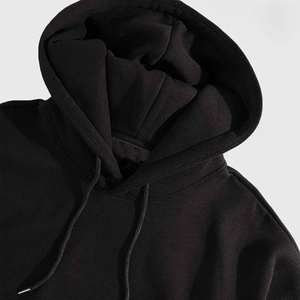 Unisex 100% Cotton 400gsm Anti-Wrinkle <b>Hoodie</b> Pullover Oversized <b>Lined</b> Fleece Long Logo Print Wholesale <b>Men</b> Knitted Solid - Product Image 5