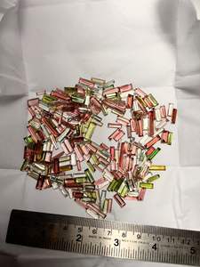 Tourmaline multicolore naturelle à facettes en forme de baguette en vrac - Product Image 4