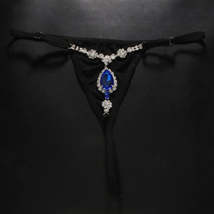 Stonefans Nuovo Stile Perizoma Bikini con Cuore di Strass Blu, Catena per il Corpo in Lega con Cristalli Dorati, <span class=keywords><strong>Sexy</strong></span>, per Discoteca, Regalo - Product Image 3