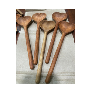 Tenedor de madera respetuoso con el medio ambiente Cuchara Cuchillo para cocina Utensilios ecológicos Juego de cubiertos de madera - Product Image 1