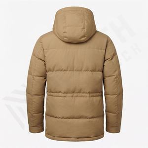 Veste d'hiver pour homme, parka matelassée personnalisée, couleur personnalisée, épaisse, bomber, capuche, col montant, taille longue 4XL, veste isolée chaude - Product Image 2