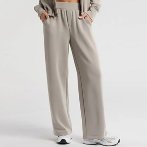 กางเกงสเวตเตอร์โยคะสำหรับผู้หญิงกางเกงยืดทรงหลวมขากว้างสำหรับออกกำลังกายในฤดูหนาว - Product Image 2
