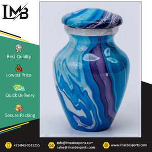 Fabricante de alta calidad, servicio funerario con acabado personalizado, urna para cenizas conmemorativas, urnas de cremación de recuerdo de aluminio a la venta - Product Image 6