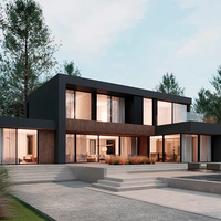 Usine préfabriquée de maisons de construction rapide légère et imperméable ignifuge durable directe