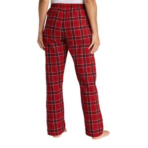 Pantalones de dormir de franela roja a cuadros para mujer-Pantalones de pijama cómodos y ligeros, perfectos para la noche - Product Image 3