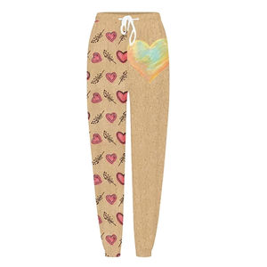 Pantalon de jogging pour femme coupe droite, tendance 2025, avec nœud et motif imprimé en relief, le meilleur pantalon de sport pour l'hiver - Product Image 1