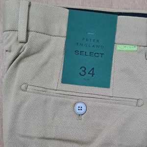 Pantalones ajustados informales para hombre, pantalones ligeros de algodón 100%, pantalones de traje Formal de negocios con parte delantera plana de cintura media - Product Image 4