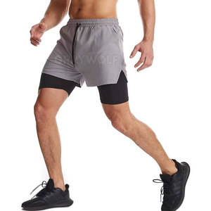 Wholesale 2 In 1 Gym <b>Shorts</b> Men <b>Running</b> Workout <b>Shorts</b> <b>With</b> Inner <b>Liner</b> - Product Image 4