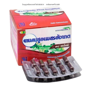 Venta directa de fábrica marca KMP Thai Cissus Quadrangularis 150 mg cápsulas de cultivo salvaje 100 cápsulas/caja de Tailandia - Product Image 1