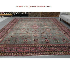 Nouvellement fabriqué rouge Style bohème noué à la main persan laine tapis ferme décor lavable résistant aux taches tapis et ensembles - Product Image 4