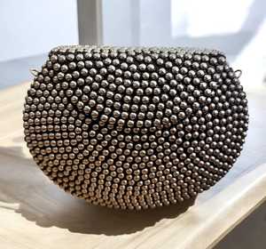 Glam Luxury Metallic Clutch For Women Crafted For Weddings Receptions Evening Party Purse With Chain Strap Unique Designer - Product Image 6