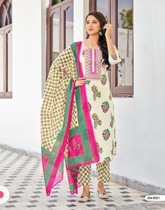 Latest Classy Cotton Print Kurtis Pant and Dupatta Collection for Women - Product Image 6