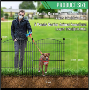 Valla Decorativa de Aluminio para Jardín, Barrera de Seguridad para Animales, Protección de Plantas, Tamaño Personalizado Disponible, Modelado 3D de Fábrica - Product Image 3
