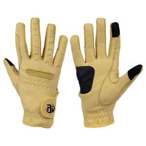 Guantes de montar a caballo de cuero sintético de alta calidad ROMAISA INTERNATIONAL 2017 para uso ecuestre unisex al por mayor disponible - Product Image 3