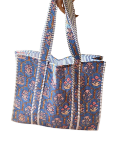 Sac fourre-tout réutilisable écologique en coton 100% matelassé avec fermeture éclair, logo personnalisé, sac de shopping rembourré - Product Image 2