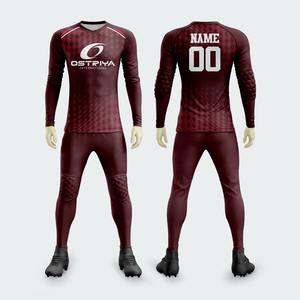 Mallas de Fútbol para Hombre, Jersey de Portero de Manga Larga con Protección Contra Impactos, Uniforme de Portero Personalizado - Product Image 3