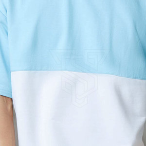 เสื้อยืดคอตตอน/เส้นใยไม้ไผ่คุณภาพสูงสำหรับผู้ชายเสื้อยืดไหล่แบบปล่อย - Product Image 6