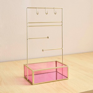 Boîte à bijoux élégante rose transparente moderne, organisateur de rangement idéal pour bagues, colliers, bracelets ou petits accessoires - Product Image 5