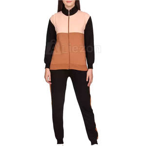 Chándal de mujer de invierno de calidad superior Diseño de dos piezas Tu propio chándal de manga larga para mujer - Product Image 1