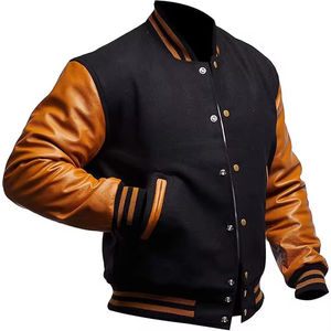 Veste universitaire Letterman décontractée et respirante pour hommes, manches en chenille avec broderie en laine et en cuir, personnalisable pour l'hiver, vente en gros - Product Image 2