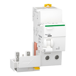 For Schneider Electric A9Q31240 Vigi IC60 2P Miniature Circuit Breaker 40A 30mA SI Type Earth Leakage Add-On <b>Block</b> - Product Image 1